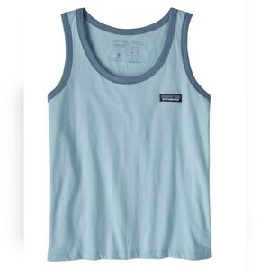 Patagonia Women's P-6 Label Organic Tank NWT Size Medium (Fin Blue) Style #37578
